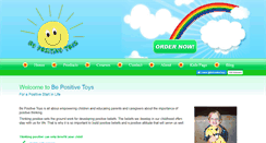 Desktop Screenshot of bepositivetoys.com