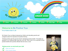 Tablet Screenshot of bepositivetoys.com